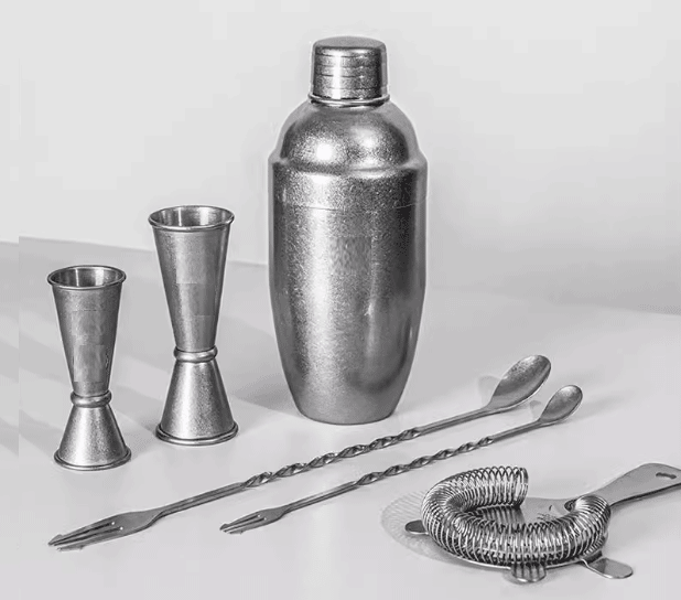 Custom All-in-One Stainless Steel Cocktail Shaker Set
