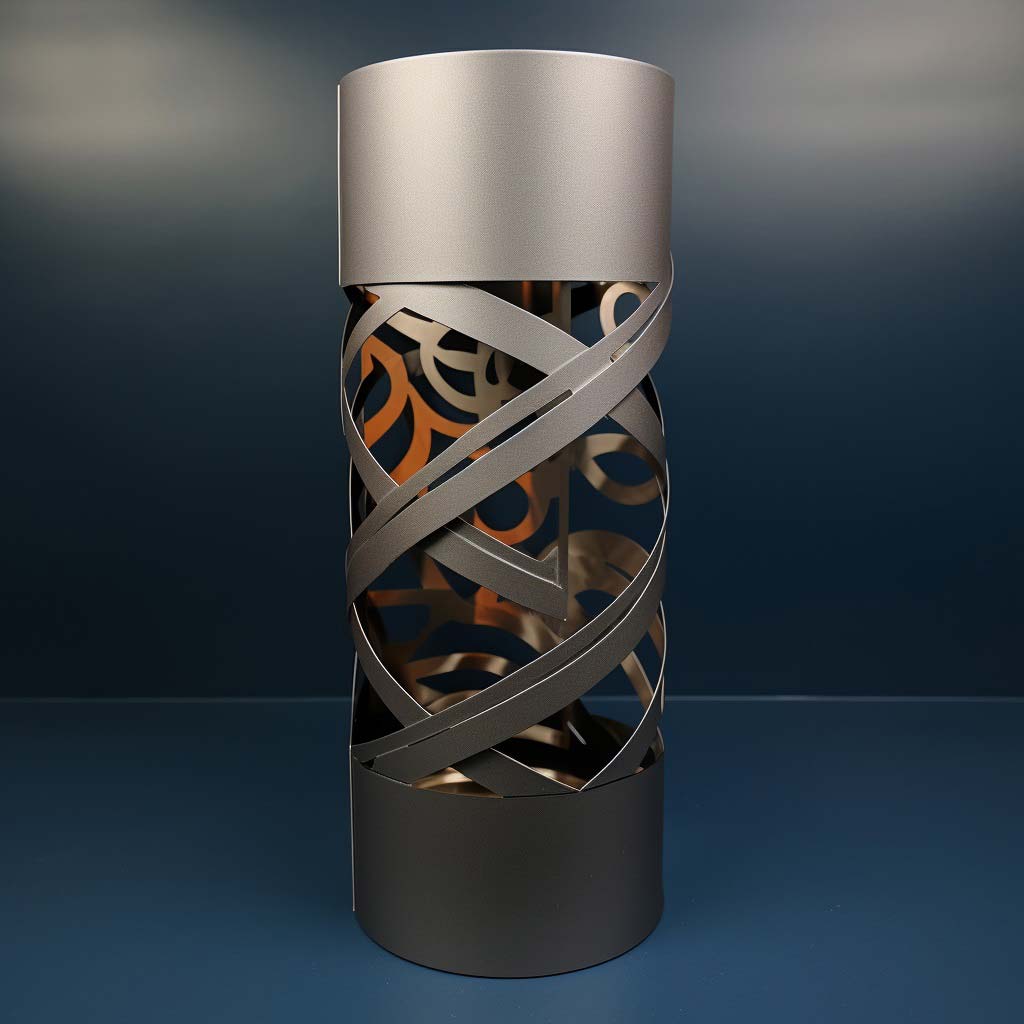 Ribbon Wrap Molding Metal Wine Box