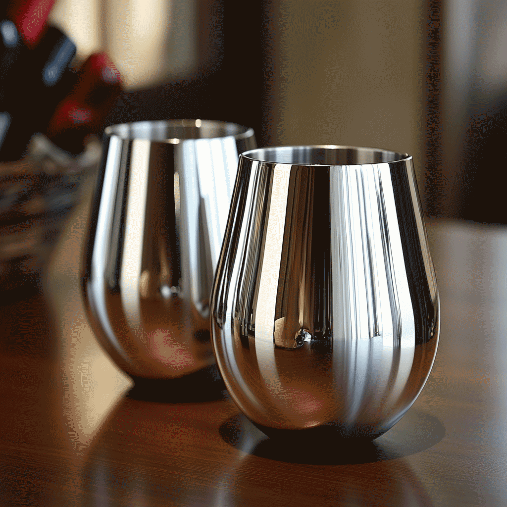 Custom Metal Tumbler Stainless Steel Wine Cup