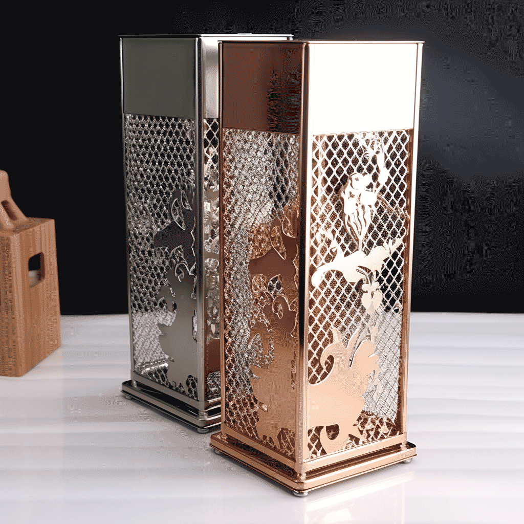 Custom Laser Cut Wine Box - With Mesh