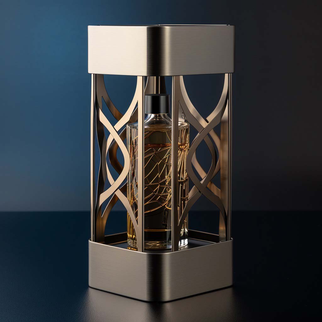 Customized Hollow Metal Wine Box