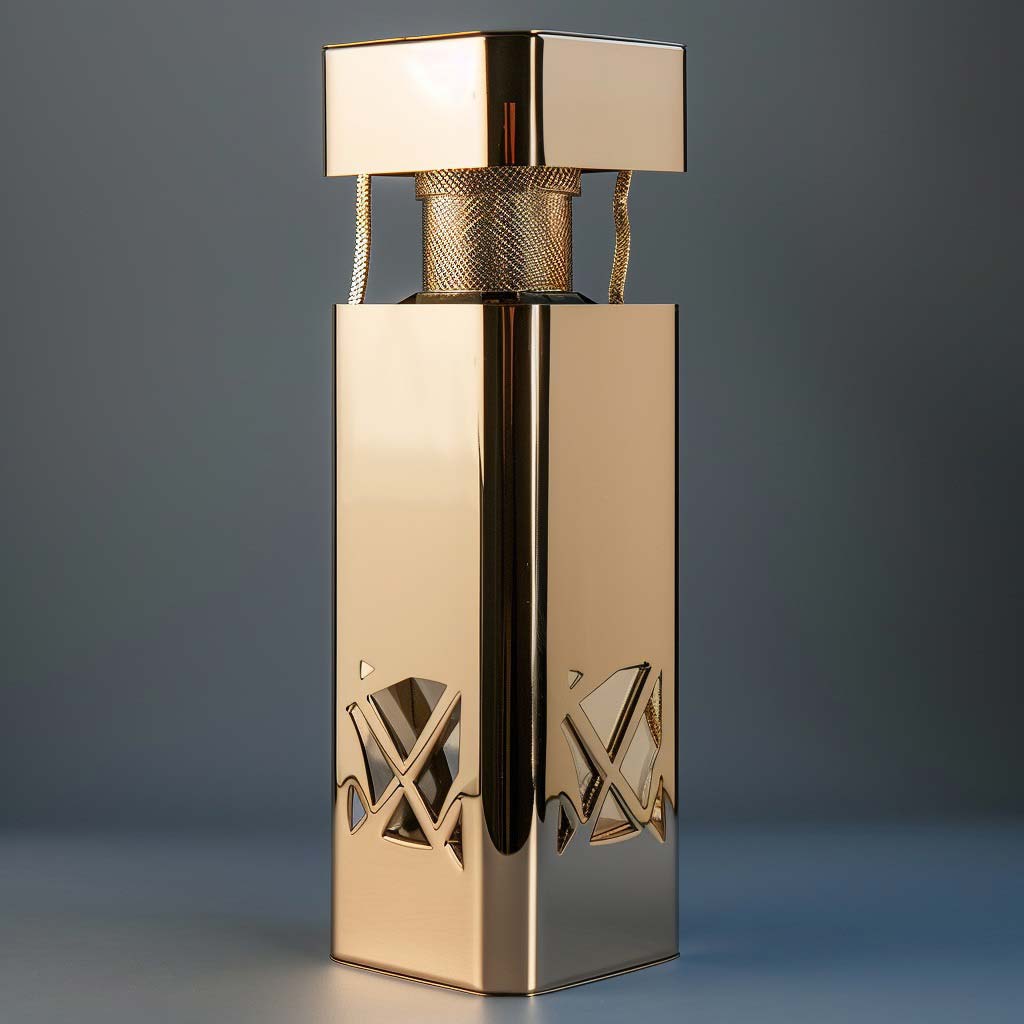 Custom Egyptian Style Gold Wine Box