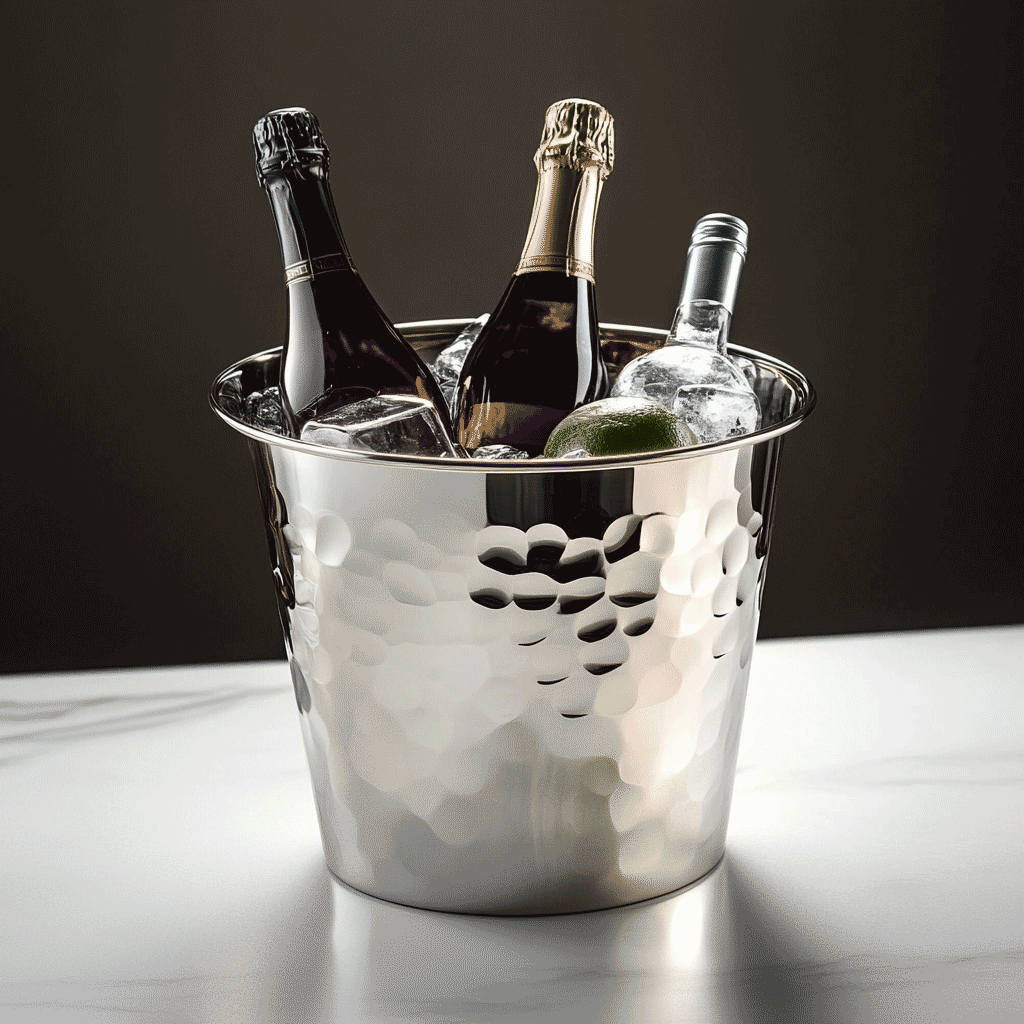 Custom Stainless Steel Ice Bucket - for Chilled Drinks